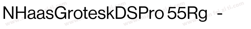 NHaasGroteskDSPro 55Rg◆字体转换